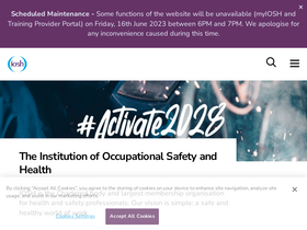 'iosh.com' screenshot