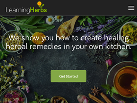 'learningherbs.com' screenshot