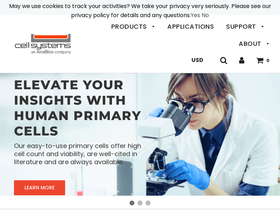 cell-systems.com homepage screenshot