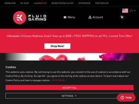 'ekfluidgaming.com' screenshot