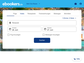 'ebookers.de' screenshot