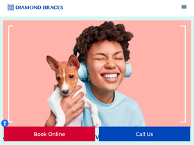 'diamondbraces.com' screenshot