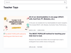 'teachertayo.com' screenshot