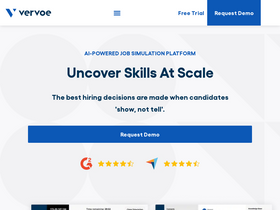 'vervoe.com' screenshot