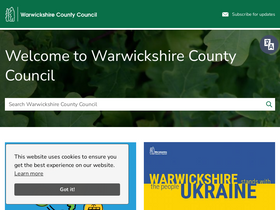 'warwickshire.gov.uk' screenshot