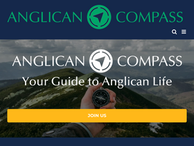 'anglicancompass.com' screenshot