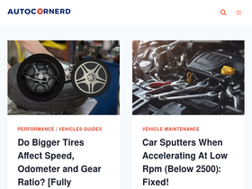 'autocornerd.com' screenshot