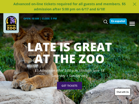'denverzoo.org' screenshot