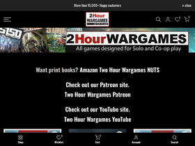 twohourwargames.com homepage screenshot