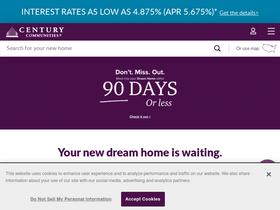'centurycommunities.com' screenshot