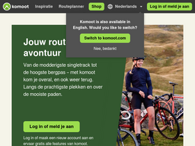 'komoot.nl' screenshot