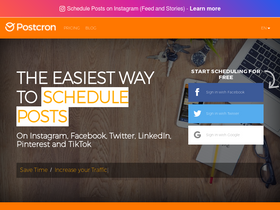 'postcron.com' screenshot