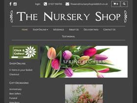 nurseryshopredditch.co.uk homepage screenshot