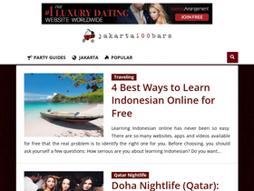 'jakarta100bars.com' screenshot