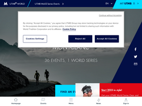 'utmb.world' screenshot