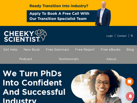 'cheekyscientist.com' screenshot