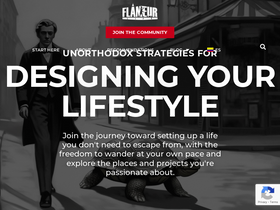 'flaneurlife.com' screenshot