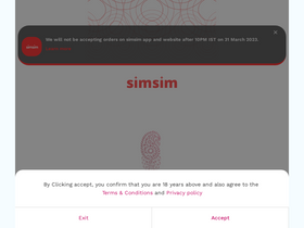 'simsim.in' screenshot