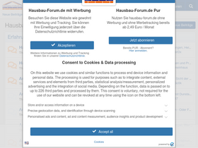 'hausbau-forum.de' screenshot