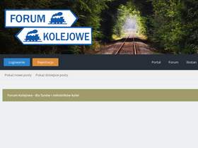 'forumkolejowe.pl' screenshot