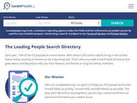 'locatepeople.org' screenshot