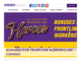 '1199seiu.org' screenshot