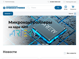 'promelec.ru' screenshot