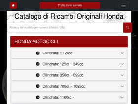 'bike-parts-honda.it' screenshot