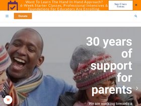 'handinhandparenting.org' screenshot