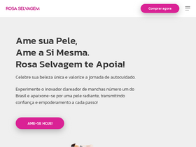 'rosaselvagembrasil.com' screenshot