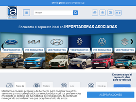 'importadorasasociadas.com' screenshot