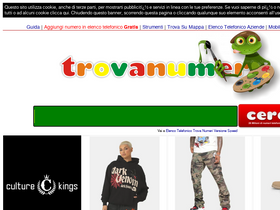 'trovanumeri.com' screenshot