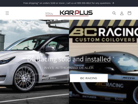 kar-plus.com homepage screenshot