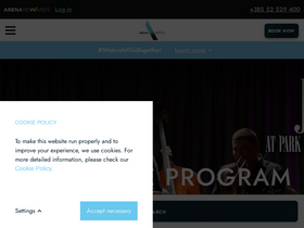 'arenahotels.com' screenshot