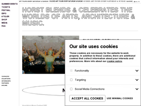 'horstartsandmusic.com' screenshot