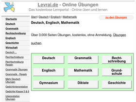 'gedichte.levrai.de' screenshot