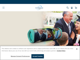 'harmanaudio.com' screenshot