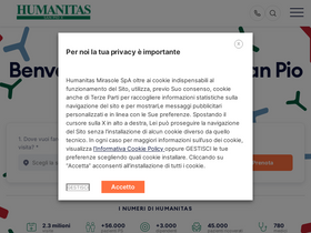 'humanitas-sanpiox.it' screenshot
