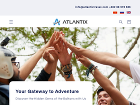 atlantixtravel.com homepage screenshot