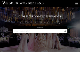 'weddedwonderland.com' screenshot