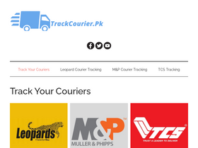 'trackcourier.pk' screenshot