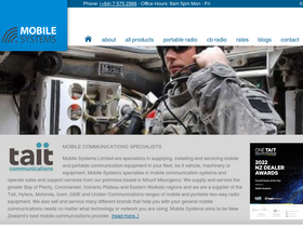 mobilesystems.co.nz homepage screenshot