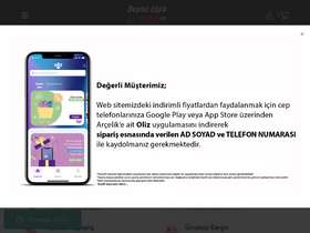 'beyazesyaevimde.com' screenshot