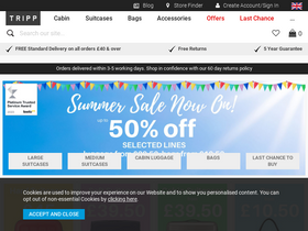 'tripp.co.uk' screenshot