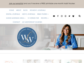 'womenlivingwell.org' screenshot