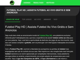 FutebolPlayHD - Futebol ao Vivo - UFC - Esportes e muito mais.