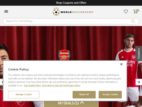 'worldsoccershop.com' screenshot