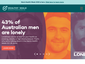 'healthymale.org.au' screenshot