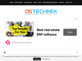 'ostechnix.com' screenshot
