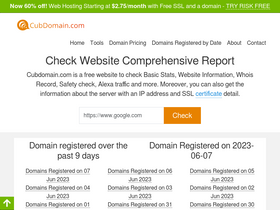 'cubdomain.com' screenshot